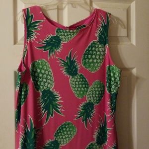 Pineapple Print Dress